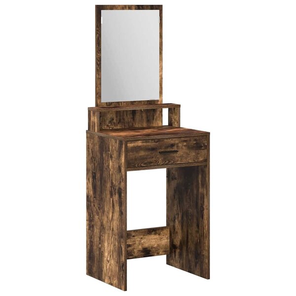vidaXL Table de Toilette Chêne fumé 50 x 41 x 140 cm Bois d'ingénierie