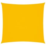 vidaXL Voile de parasol tissu oxford carré 2x2 m jaune