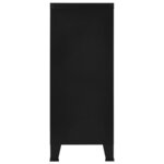 vidaXL Coffre de rangement industriel Noir 90x40x100 cm Acier