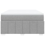 vidaXL Sommier à lattes de lit avec matelas Gris clair 140x200cm Tissu
