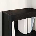 vidaXL Bibliothèque Chêne noir 80 x 30 x 155 cm Bois d'ingénierie