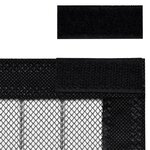 vidaXL Rideaux de porte anti-insectes 2 Pièces et aimants noir 220x130 cm