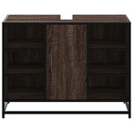 vidaXL Armoire lavabo de salle de bain chêne marron bois d'ingénierie