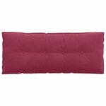 vidaXL Coussin de Dos Bordeaux 120 x 50 cm Tissu en velours côtelé