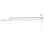 vidaXL Cadre de store rétractable électrique Blanc 2 5 x 2 m Aluminium