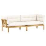 vidaXL Unité du canapé en palette de jardin 2 Pièce