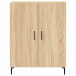 vidaXL Buffet haut Chêne sonoma 69 5x34x180 cm Bois d'ingénierie