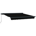 vidaXL Store Manuel Rétractable Noir 300x250 cm