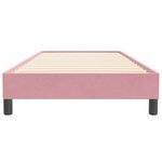 vidaXL Sommier à lattes de lit sans matelas rose 90x220 cm velours