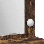 vidaXL Table de Toilette avec étagère Chêne fumé 75 5 x 41 x 135 cm