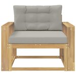 vidaXL Sofa de milieu extérieur Polyester Blanc