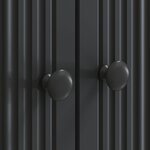 vidaXL Meuble TV Noir 99 x 34 5 x 50 cm Bois d'ingénierie