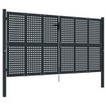 vidaXL Portail de jardin anthracite 300 x 200 cm acier
