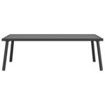 vidaXL Table basse de jardin anthracite 110x55x35 cm acier