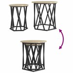 vidaXL Table basse 2 Pièces Chêne sonoma 50 x 50 x 50 cm