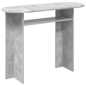vidaXL Table console Gris béton 100 x 39 5 x 75 cm Bois d'ingénierie