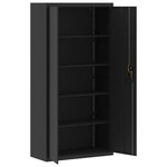 vidaXL Classeur noir 90x40x220 cm acier