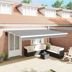 Auvent Blanc 4 5 × 3 m Métal