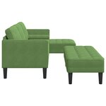 vidaXL Ensemble de Canapés avec coussin 2 Pièces Vert clair Polyester