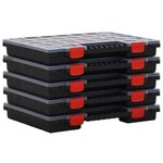 vidaXL Boîtes d'assortiment 10 Pièces 40x30x5 cm Polypropylène