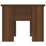 vidaXL Table basse Chêne marron 79x49x41 cm Bois d'ingénierie