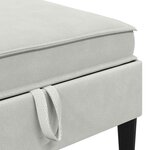 vidaXL Ensemble de meubles pour le salon 6 Pièces Gris clair Tissu