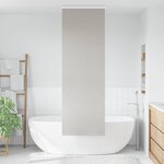 vidaXL Store enrouleur de douche avec cassette largeur du tissu 76 cm