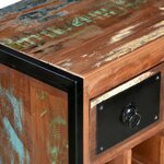 vidaXL Casier à bouteilles 16 bouteilles Bois massif de récupération