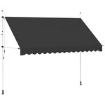 vidaXL Auvent manuel rétractable 350 cm Anthracite