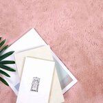 vidaXL Tapis en Fourrure Synthétique de Lapin Rose 240 x 240 cm