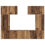 vidaXL Ensemble meuble TV 6 Pièces Bois ancien 80 x 30 x 30 cm