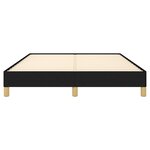 vidaXL Cadre de lit sans matelas noir 160x200 cm tissu