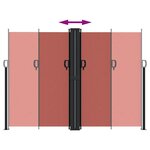 vidaXL Auvent latéral rétractable terre cuite 180x1200 cm