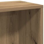 vidaXL Bibliothèque chêne artisanal 50x25x80 cm bois d'ingénierie