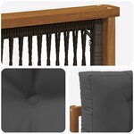 vidaXL Sofa de milieu extérieur Naturel