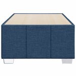 vidaXL Cadre de lit sans matelas bleu 100x200 cm tissu