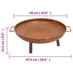 vidaXL Foyer 67 5x58x22 5 cm Acier