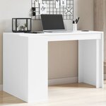 vidaXL Bureau blanc 123 5x73 5x75 cm bois d'ingénierie