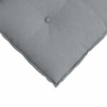 vidaXL Coussin de Dos Gris clair 140 x 19 x 50 cm tissu