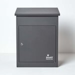 Boîte à colis moyenne 1 porte Gris foncé à accès frontal Acier galvanisé SMART PARCEL BOX™