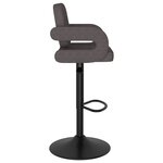 vidaXL Tabourets de bar lot de 2 taupe tissu