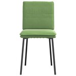 vidaXL Chaises à manger lot de 4 vert clair velours
