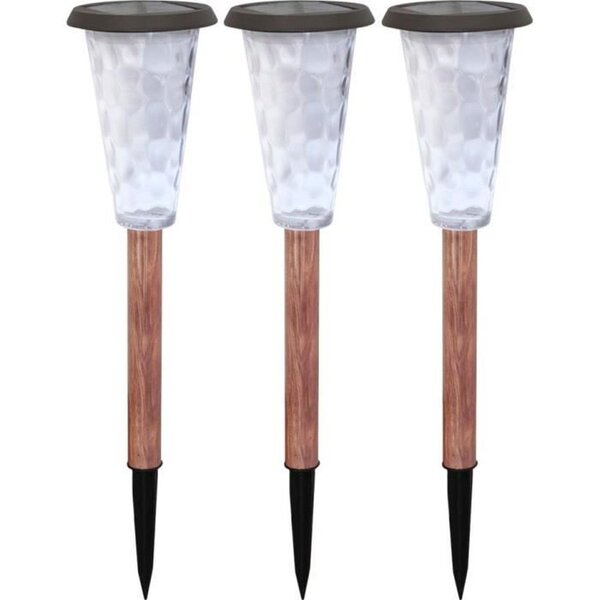 3 balises solaires Canopo - 20 lumens - Beige