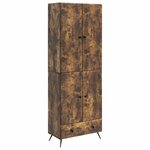 vidaXL Ensemble de Meubles 2 Pièces Chêne fumé Bois d'ingénierie