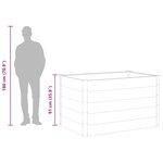 vidaXL Lit surélevé de jardin WPC 150x100x91 cm Gris