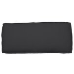 vidaXL Coussin de palette pour siège/dossier Noir 120x50x12 cm en tissu Oxford
