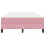 vidaXL Lit boxspring avec matelas Rose 120 x 190 cm Velours