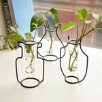 Vase en fer - soliflore amphore - style industriel