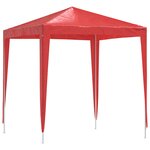 vidaXL Tente de fête 200 x 200 x 240 cm Rouge PE et acier