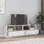 vidaXL Meubles TV 2 Pièces blanc 67x39x44 cm acier
